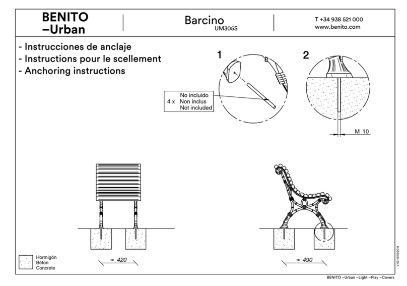 BENITO Barcino UM305S Installation instructions BENITO Barcino UM305S Installation instructions