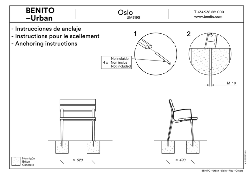 BENITO Oslo UM319S Installation instructions