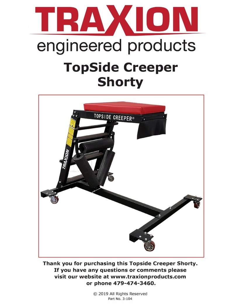 TRAXION Topside Creeper Shorty User manual