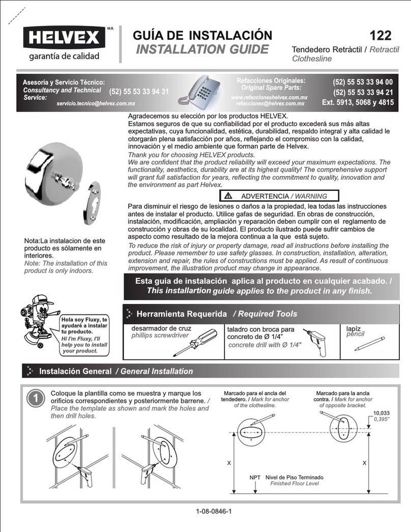 Helvex 122 User manual