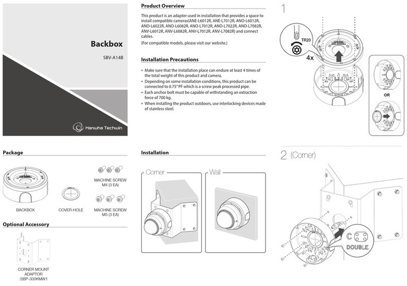 Hanwha Techwin SBV-A14B User manual