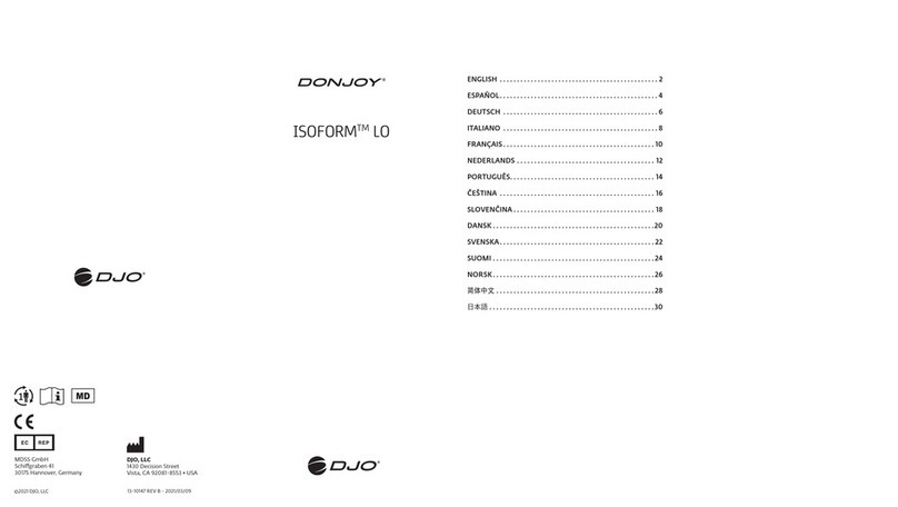 DJO DONJOY ISOFORM LO instructions