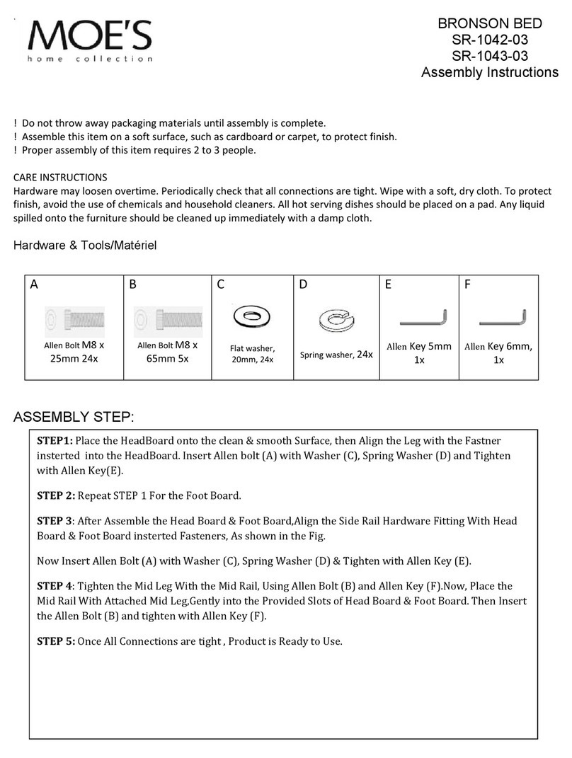 Moe's SR-1042-03 Assembly instructions