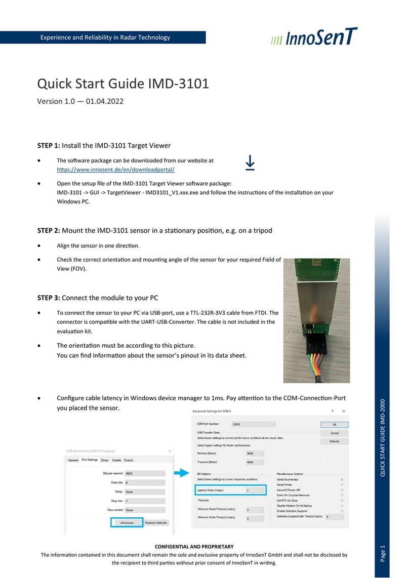 InnoSenT IMD-3101 quick start guide