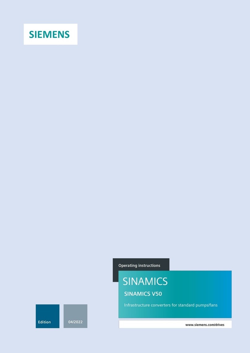 Siemens SINAMICS V50 User manual