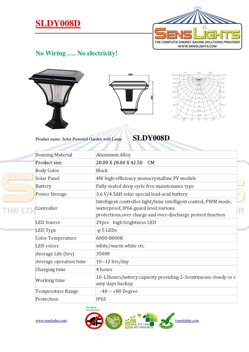 SensLights SLDY008D instruction manual