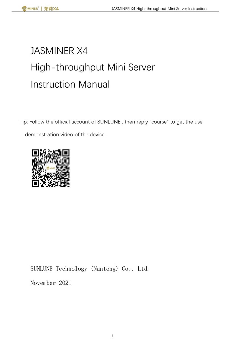 SUNLUNE JASMINER X4 instruction manual