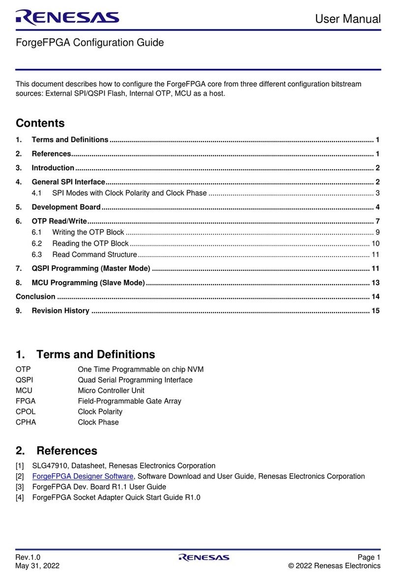 Renesas ForgeFPGA User manual