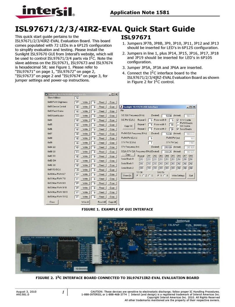 Intersil ISL97671 User manual