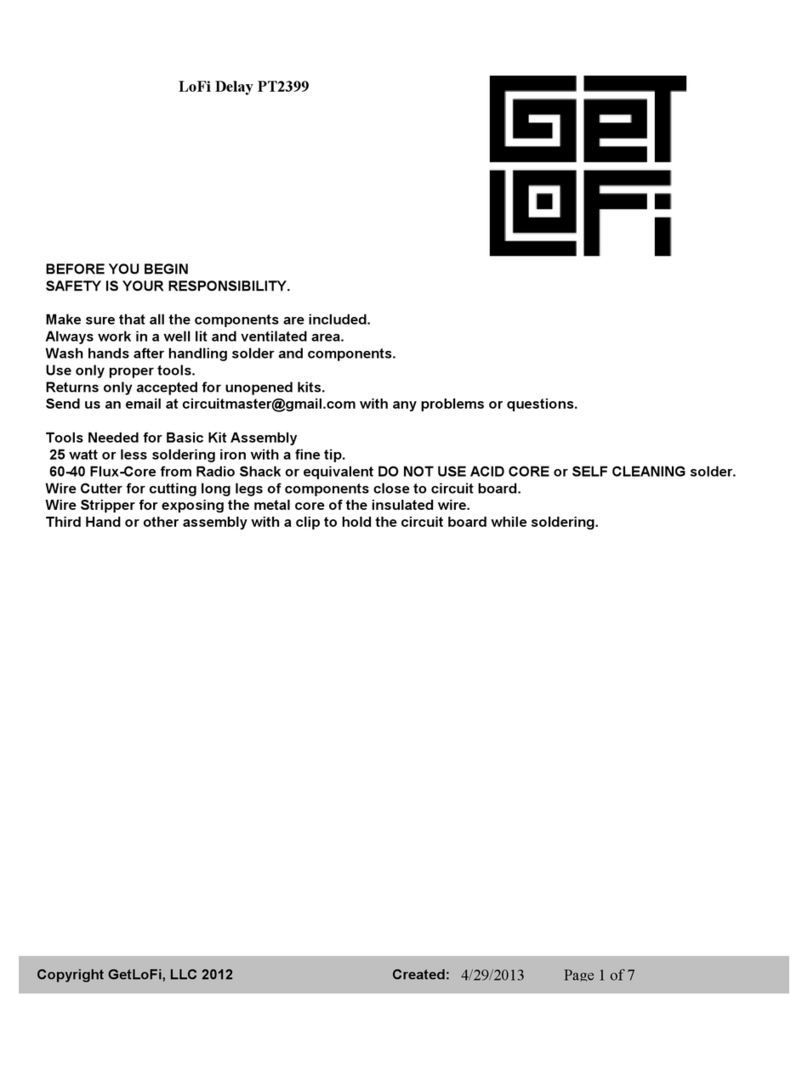 GetLoFi PT2399 Assembly instructions
