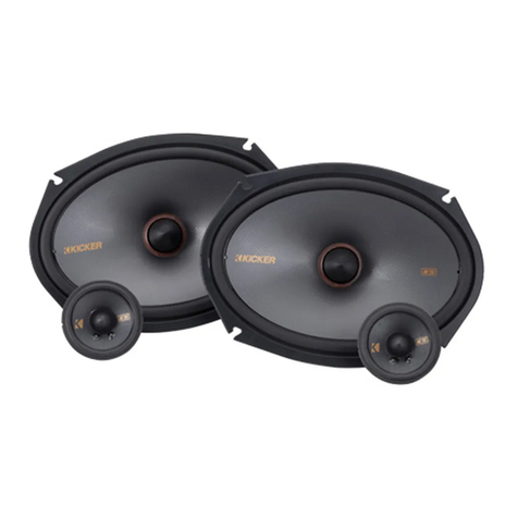 Kicker 48KSS269 User manual