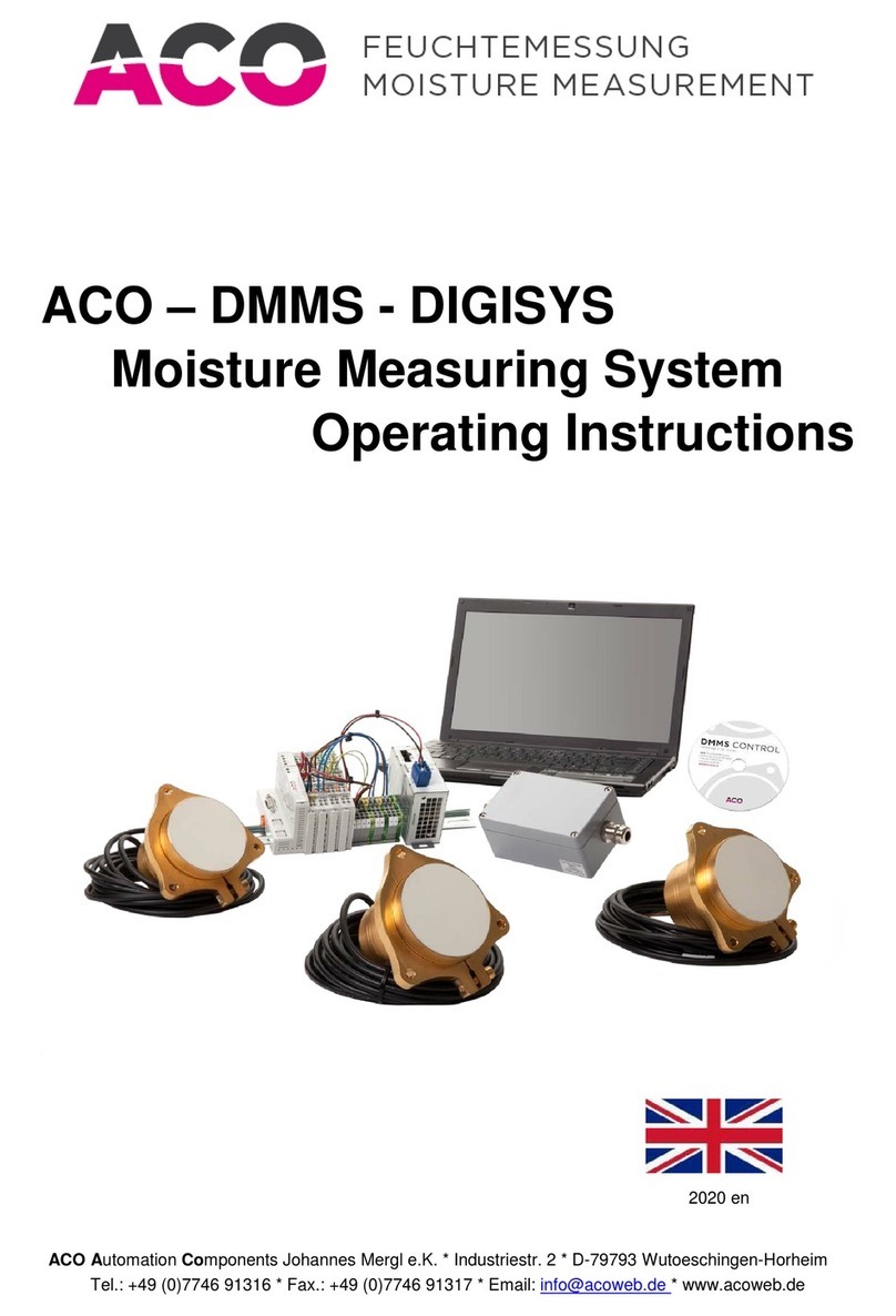 ACO DMMS operating instructions