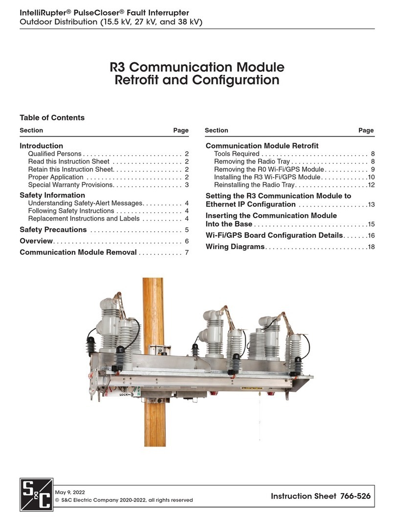 S&C IntelliRupter PulseCloser R3 User manual