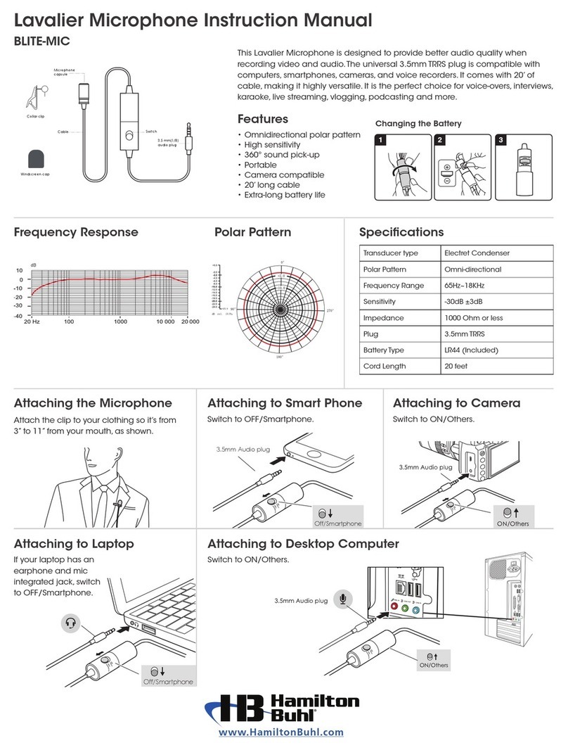 Hamilton/Buhl BLITE-MIC instruction manual
