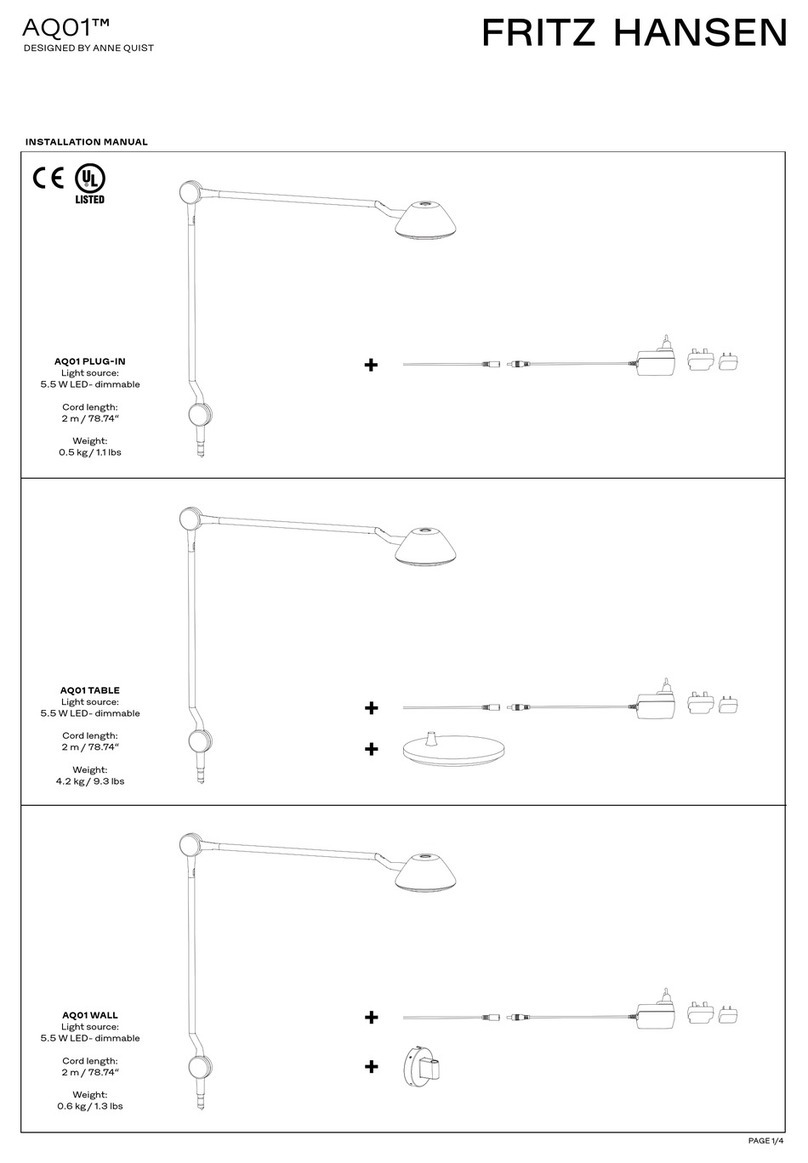 FRITZ HANSEN AQ01 PLUG-IN manual