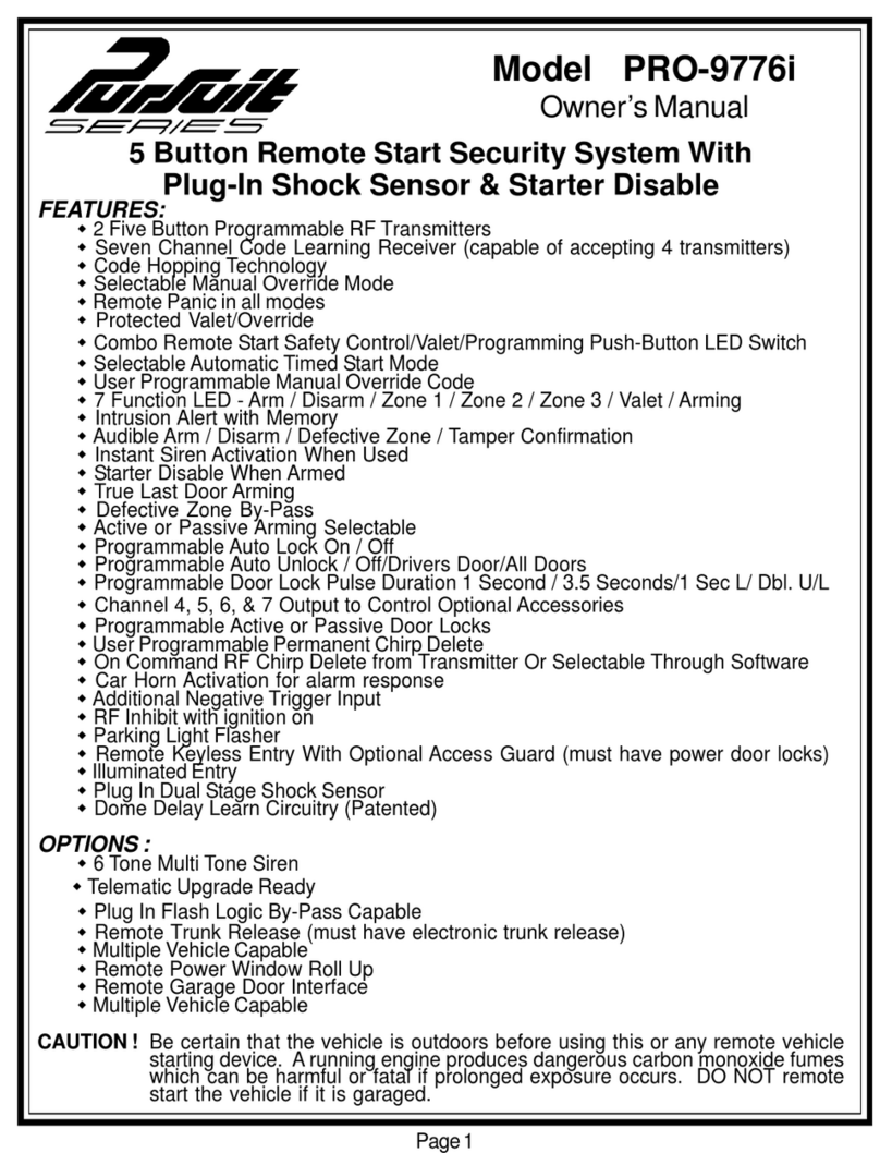 Audiovox Electronics PRO-9776i owner's manual