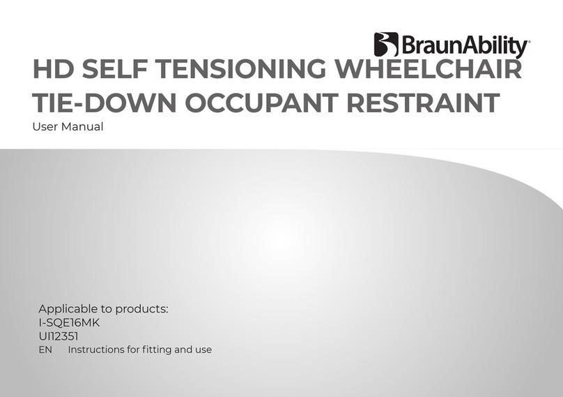 BraunAbility I-SQE16MK User manual