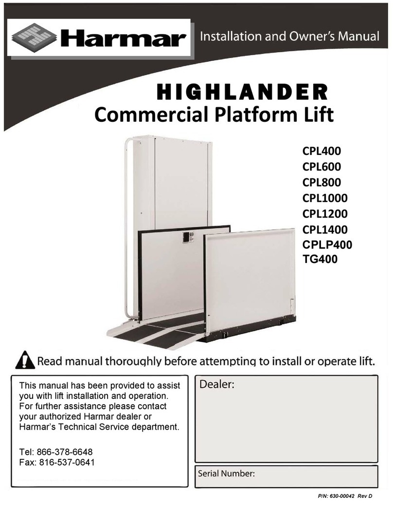 Harmar Mobility CPLP400 Installation instructions
