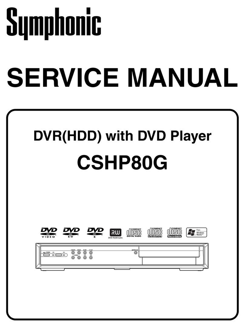 Symphonic CSHP80G Service manual