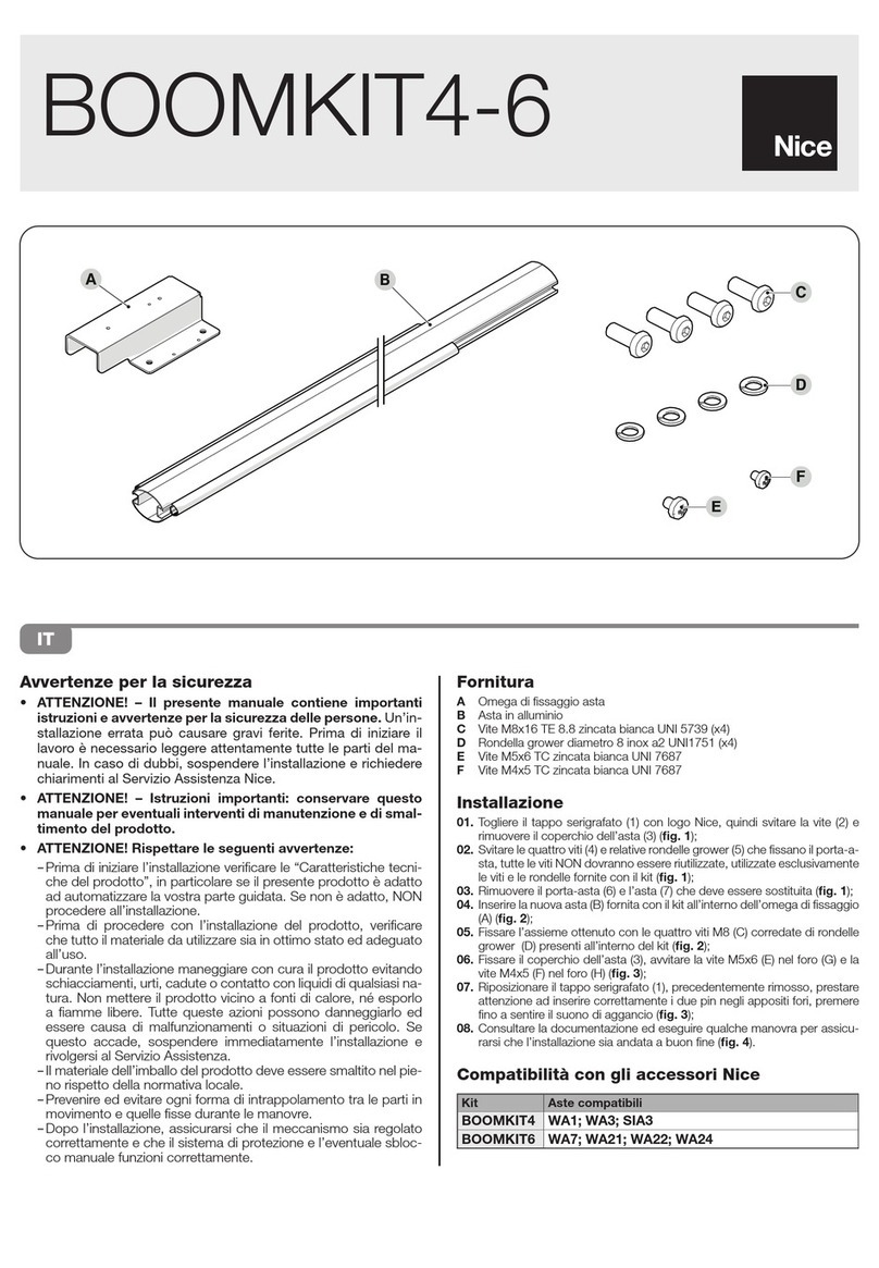 Nice BOOMKIT4 User manual