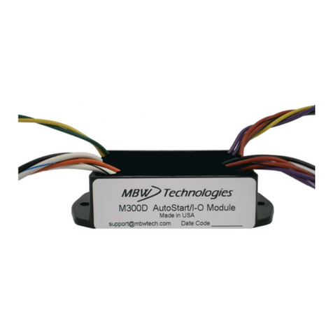 MBW M300DP Installation & user manual