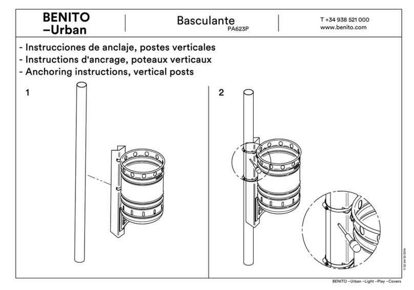 BENITO Basculante PA623P Installation instructions BENITO Basculante PA623P Installation instructions