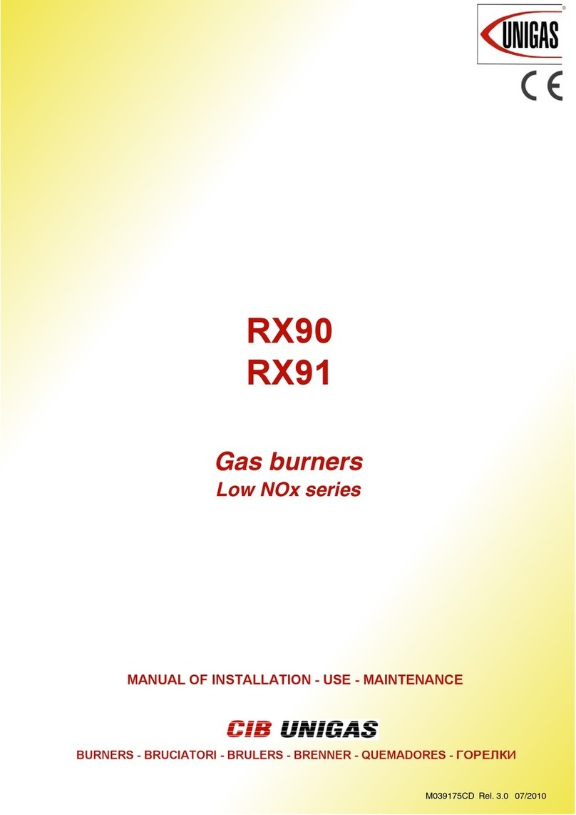 CIB UNIGAS Unigas RX90 Operating manual