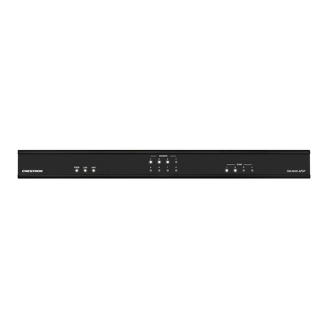 Crestron DM NAX DM-NAX-4ZSP User manual