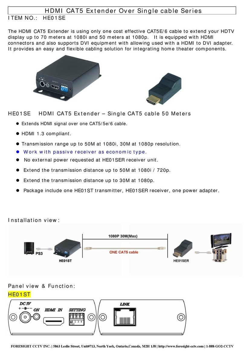 Foresight CCTV HE01SER quick start guide