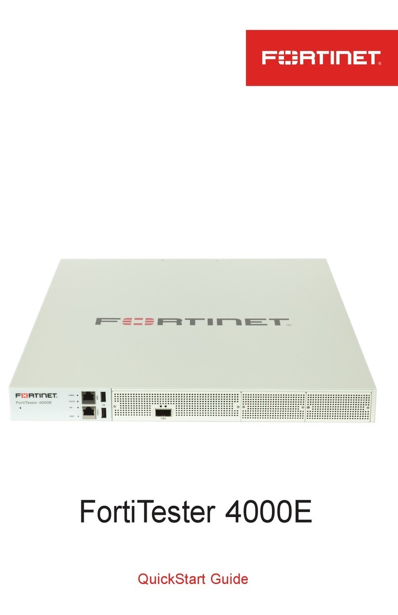 Fortinet FortiTester 4000E User manual