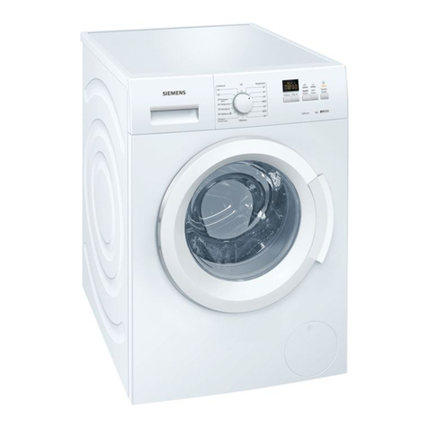 Siemens WM10K161GR Instruction manual and installation instructions