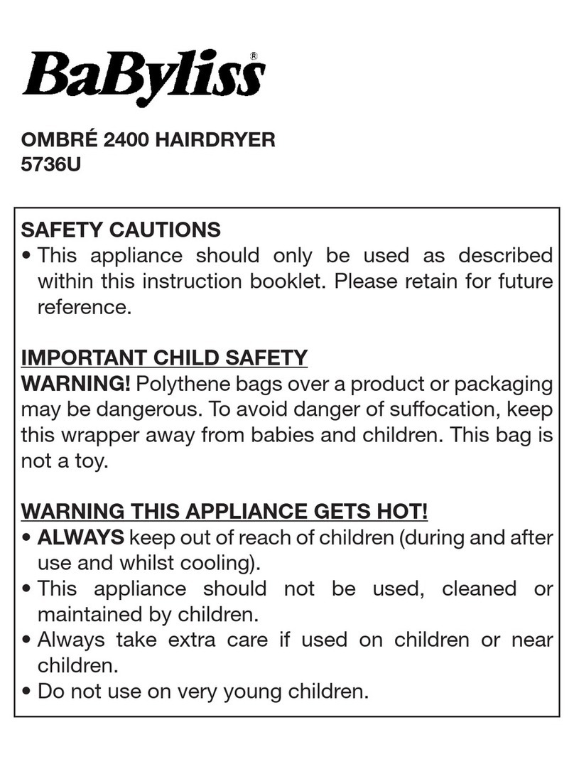 BaByliss OMBRE 2400 quick start guide