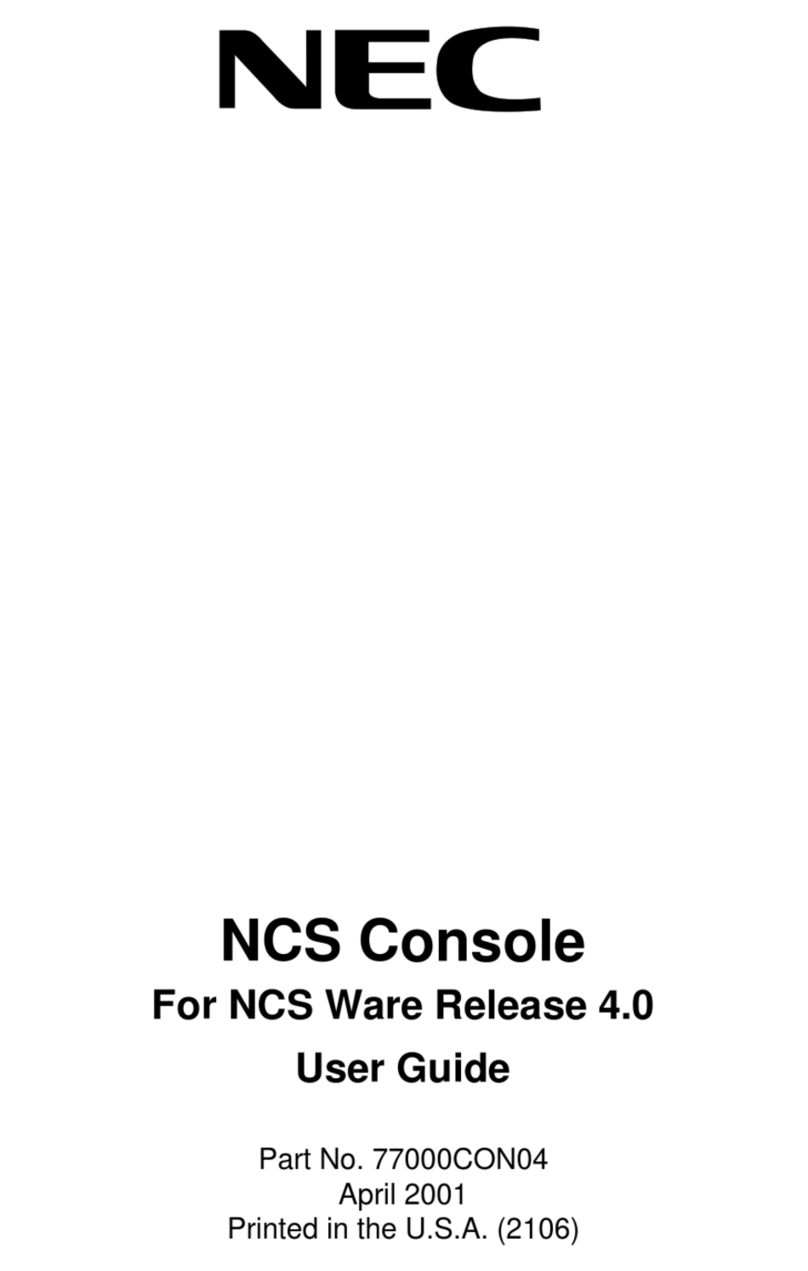 NEC NCS Console 4.0 user guide