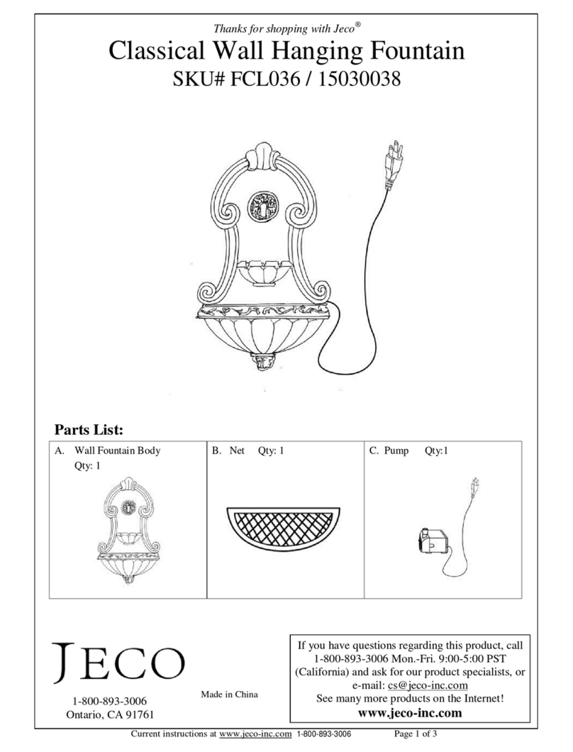 Jeco FCL036 User manual