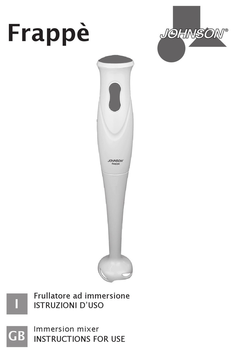 Johnson Frappe User manual