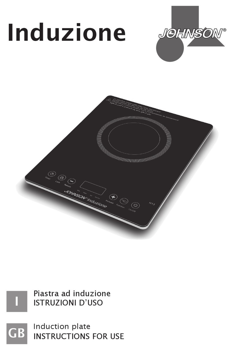 Johnson Induzione User manual
