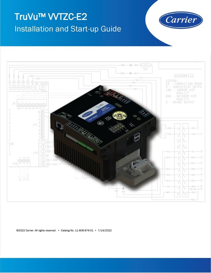 Carrier TruVu VVTZC-E2 Installation manual