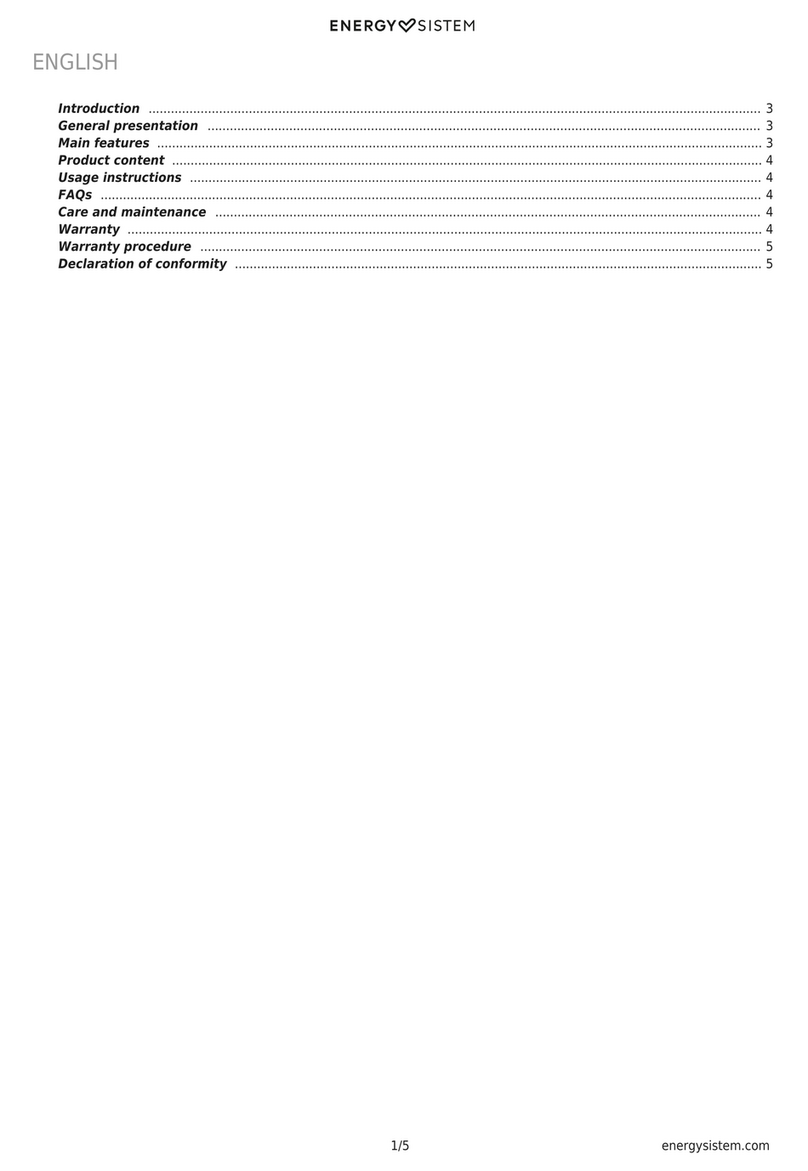 ENERGY SISTEM Extra Battery 5000 user manual