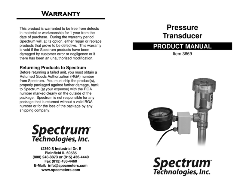 Spectrum Technologies 3669 product manual