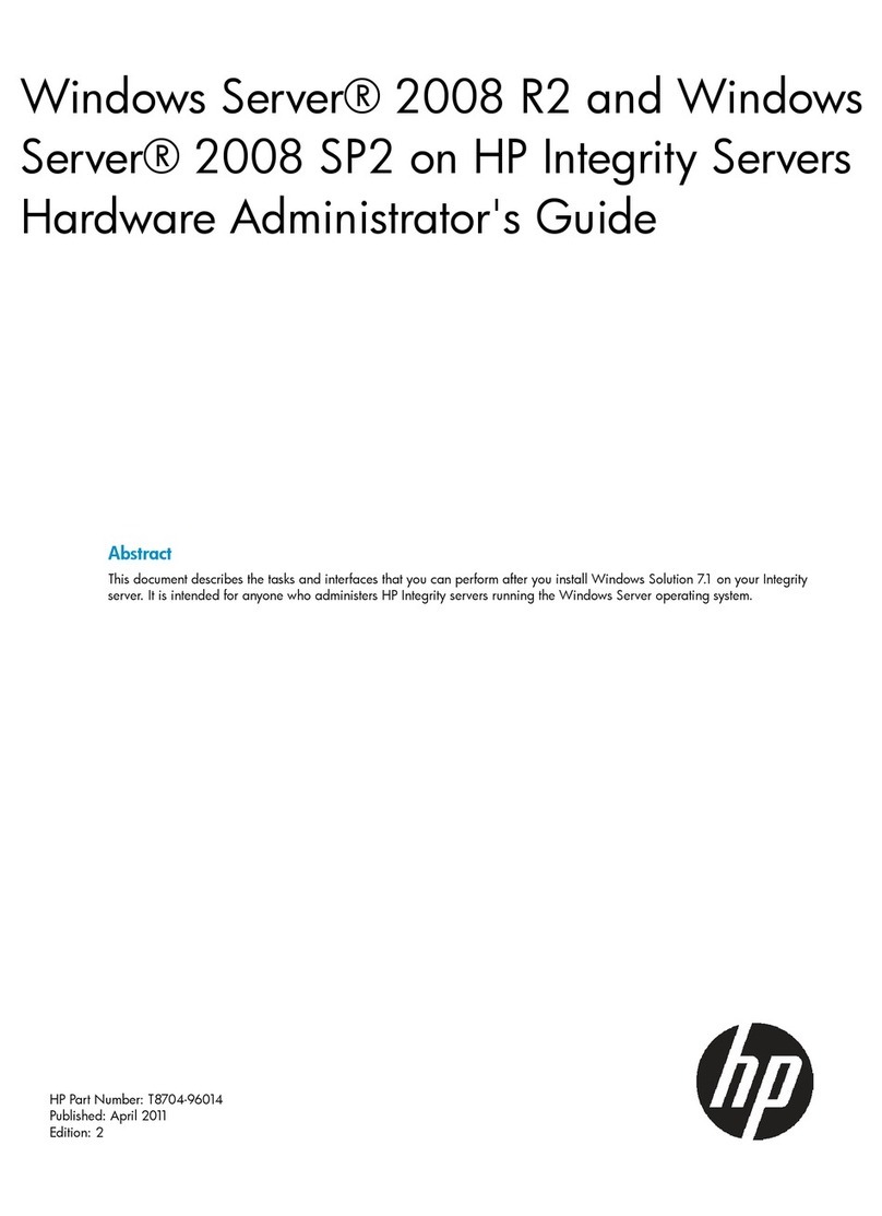 HP Windows Server 2008 R2 Service manual