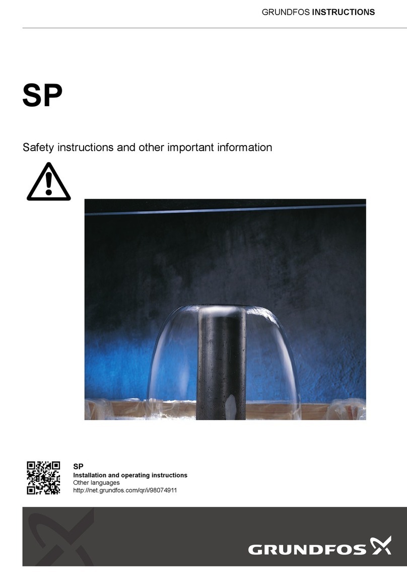 Grundfos SP Operating manual