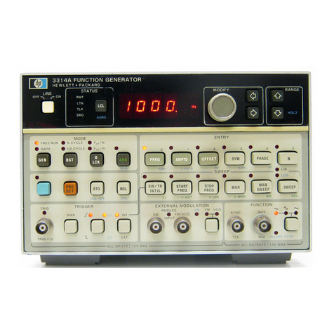 HP 3314A User manual