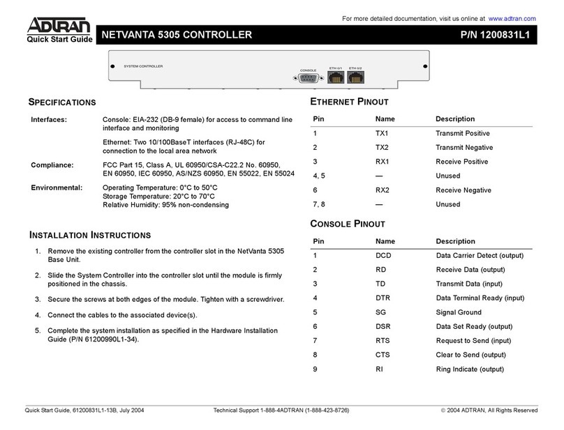 ADTRAN NetVanta 5305 quick start guide