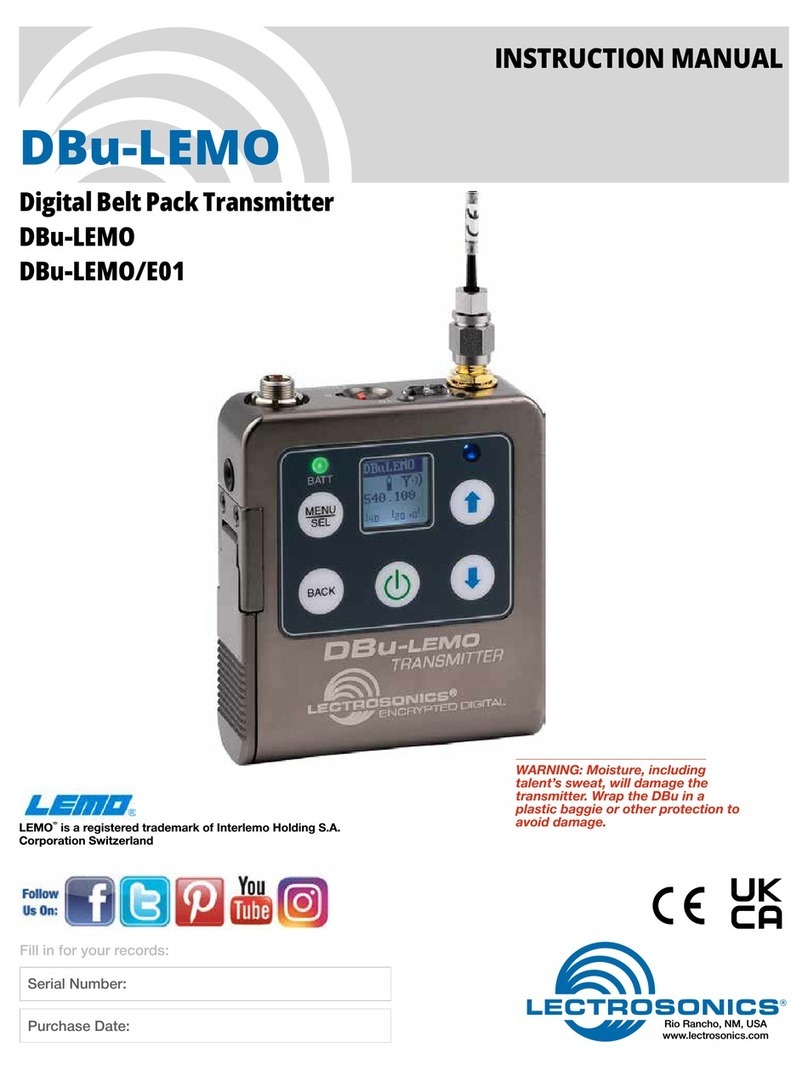 Lectrosonics DBu-LEMO instruction manual