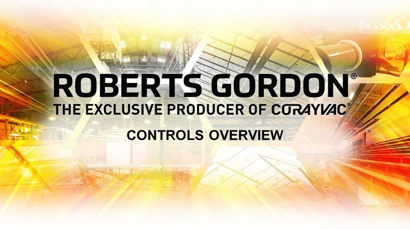 Roberts Gorden CORAYVAC manual