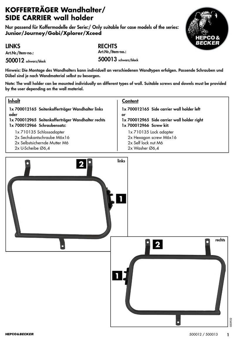 hepco & becker 500012 User manual