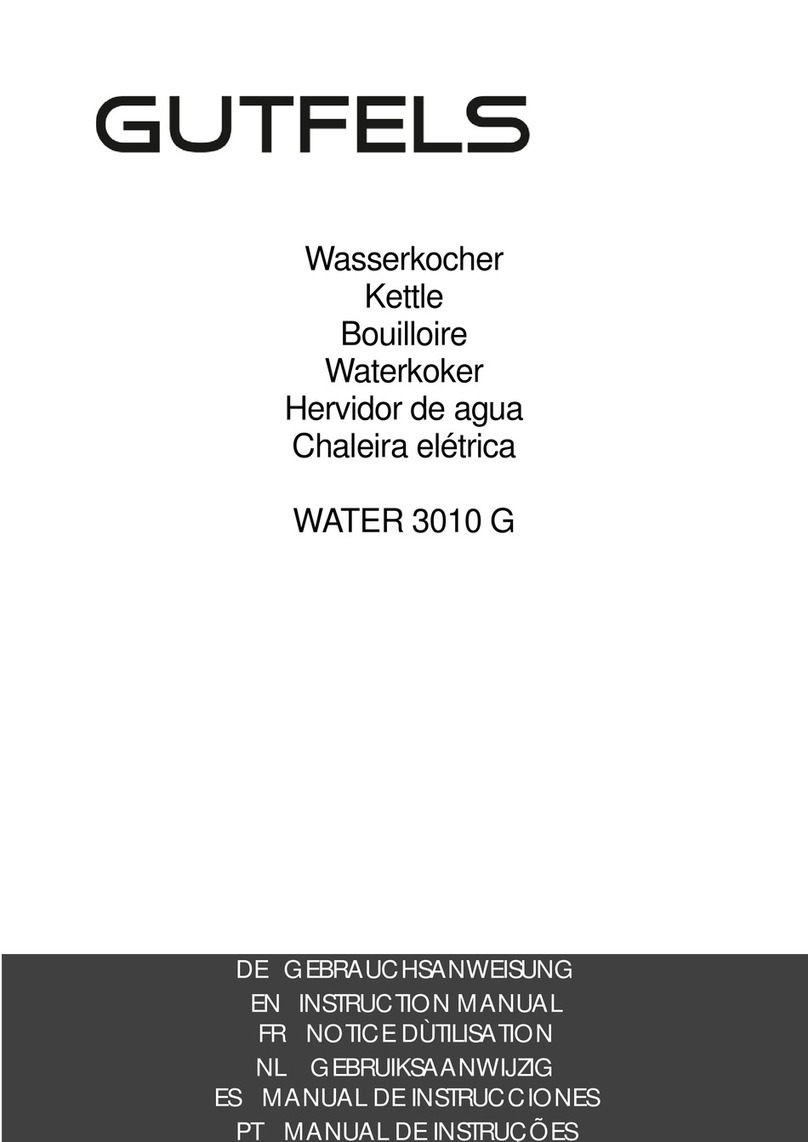 GUTFELS WATER 3010 G instruction manual