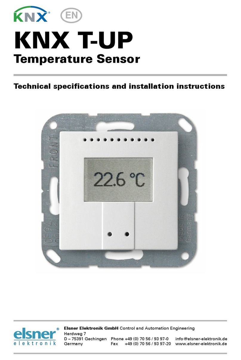 Elsner KNX T-UP Technical specifications and installation instructions