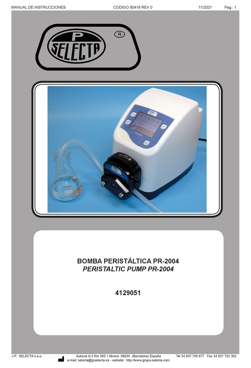 J.P. SELECTA PR-2004 manual