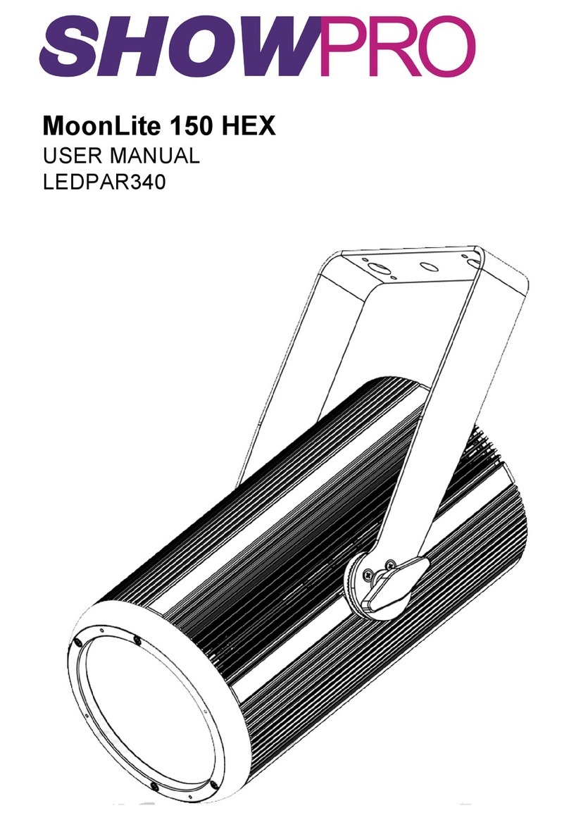 ShowPro MoonLite 150 HEX user manual